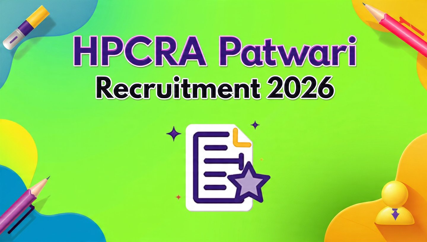 HPCRA Patwari Recruitment 2026